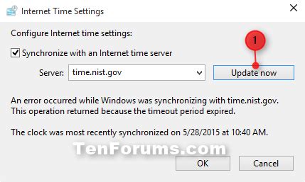 How to time synchronize your computer from .